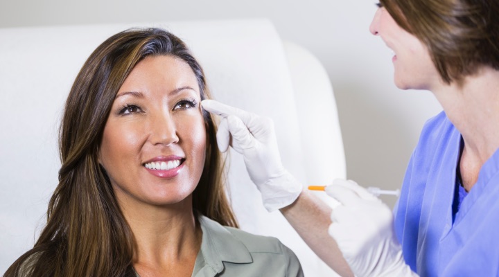 woman getting dermal filler